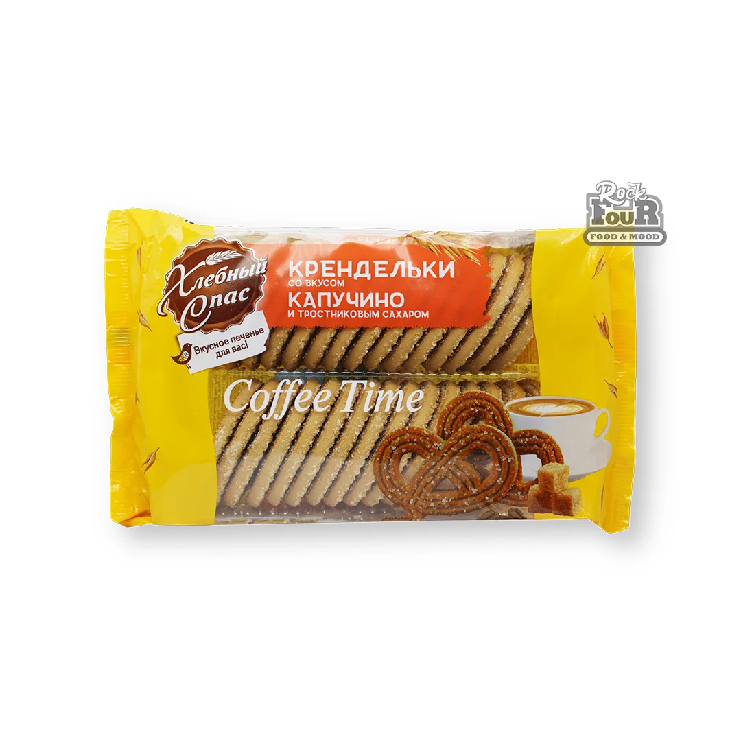 Печенье «Хлебный Спас» со вкусом капучино и тросниковым сахаром 320г
